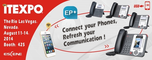 億景,將攜最新IP話機通信助理軟件EP+亮相ITEXPO West 2014 in Las Vegas